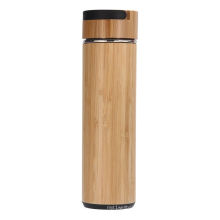 550ml Double Wall Stainless Steel Vacuum Flasks with Bamboo Lid